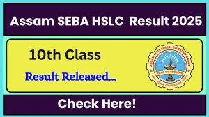 Assam SEBA HSLC Result 2025 Out For 10th Class Result at asseb.in How to check Results Here
