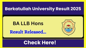 Barkatullah University Result 2025 Declared at bubhopal.ac.in Direct Link to Download 1st and 3rd Semester Result