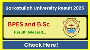 Barkatullah University Result 2025 Released at bubhopal.ac.in Direct Link to Download 1st and 2nd Semester Result