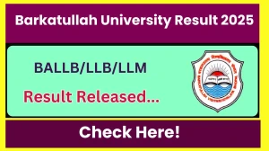 Barkatullah University Result 2025 Released at bubhopal.ac.in Direct Link to Download 1st, 2nd, 3rd, 4th, 5th, 7th, 9th Semester Result
