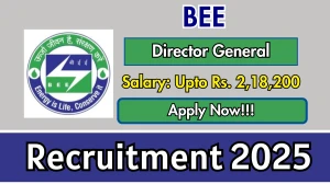 BEE Director General Recruitment 2025 - Apply Offline for 01 Posts