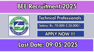 BEE Technical Professionals Recruitment 2025 - Apply Offline for 04 Posts Before May 09 BEE Technical Professionals Recruitment 2025 - Apply Offline for 04 Posts Before May 09