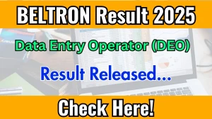 BELTRON DEO Result 2025 Out at bsedc.bihar.gov.in, Direct Link to Download Result PDF Here