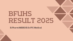 BFUHS Result 2025 Released at bfuhs.ac.in Direct Link to Download 1st Semester Result BFUHS Result 2025 Released at bfuhs.ac.in Direct Link to Download 1st Semester Result