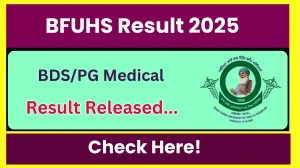BFUHS Result 2025 Released at bfuhs.ac.in Direct Link to Download UG and PG Courses Result