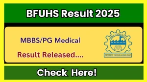 BFUHS Result 2025 Released at bfuhs.ac.in Direct Link to Download UG and PG Courses Result BFUHS Result 2025 Released at bfuhs.ac.in Direct Link to Download UG and PG Courses Result