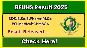 BFUHS Result 2025 Released at bfuhs.ac.in Direct Link to Download UG and PG Courses Result BFUHS Result 2025 Released at bfuhs.ac.in Direct Link to Download UG and PG Courses Result