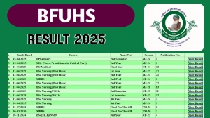 BFUHS Result 2025 Released at bfuhs.ggsmch.org Direct Link to Download Second Semester Result