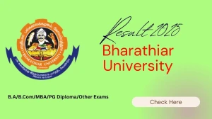 Bharathiar University Revaluation Result 2025 Released at b-u.ac.in Direct Link to Download UG and PG Courses Result Bharathiar University Revaluation Result 2025 Released at b-u.ac.in Direct Link to Download UG and PG Courses Result