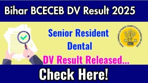 Bihar BCECEB Senior Resident Dental DV Result 2025 Out at bceceboard.bihar.gov.in, Direct Link to Download Result PDF Here