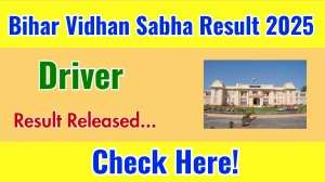 Bihar Vidhan Sabha Driver Result 2025 Out at vidhansabha.bih.nic.in, Direct Link to Download Result PDF Here