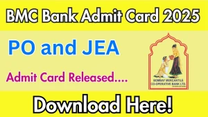 BMC Bank PO and JEA Admit Card 2025 OUT bmcbankltd.com
