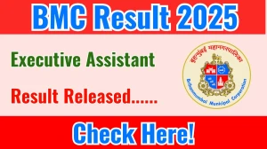 BMC Executive Assistant Result 2025 Announced. Direct Link to Check BMC Executive Assistant Result 2025 mcgm.gov.in BMC Executive Assistant Result 2025 Announced. Direct Link to Check BMC Executive Assistant Result 2025 mcgm.gov.in