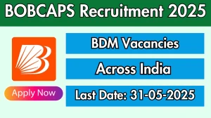 BOBCAPS Business Development Manager Recruitment 2025 - Apply Offline for 70 Posts BOBCAPS Business Development Manager Recruitment 2025 - Apply Offline for 70 Posts