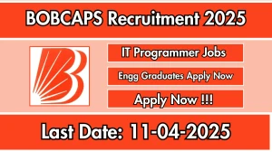 BOBCAPS IT Programmer Recruitment 2025 - Apply Offline BOBCAPS IT Programmer Recruitment 2025 - Apply Offline