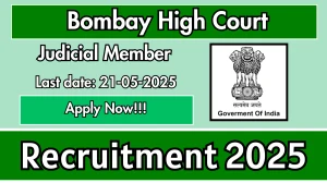 Bombay High Court Judicial Member Recruitment 2025 - Apply Offline