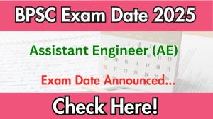BPSC AE Exam Date 2025 Announced at bpsc.bih.nic.in Exam details here