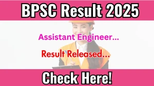 BPSC Assistant Engineer Result 2025 Out at bpsc.bih.nic.in, Direct Link to Download Result PDF Here