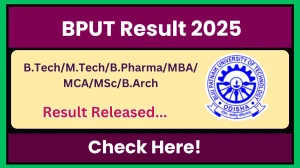 BPUT Result 2024-25 Released at bput.ac.in Direct Link to Download Odd Semester, 3rd Phase Result