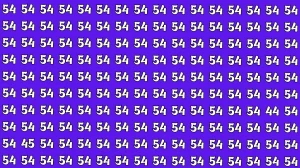 Brain Teaser: Within 5 Seconds Spot The Number 44 and 45 among 54