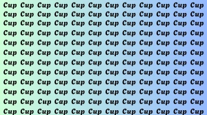 Brain Teaser: Within 5 Seconds Spot The Word Cap among Cup