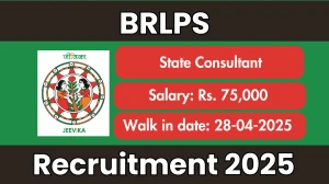 BRLPS State Consultant Recruitment 2025 – Walk in
