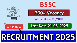BSSC Field Assistant Recruitment 2025 - Apply Online for 201 Posts Before May 21