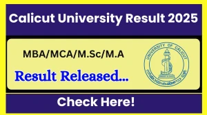 Calicut University Result 2025 Released at uoc.ac.in Direct Link to Download 1st, 3rd Semester Result Calicut University Result 2025 Released at uoc.ac.in Direct Link to Download 1st, 3rd Semester Result