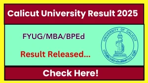 Calicut University Result 2025 Released at uoc.ac.in Direct Link to Download 1st, 3rd Semester Result Calicut University Result 2025 Released at uoc.ac.in Direct Link to Download 1st, 3rd Semester Result