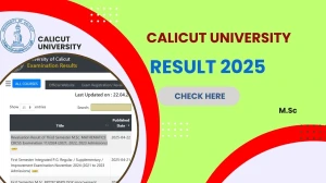 Calicut University Result 2025 Released at uoc.ac.in Direct Link to Download 3rd Semester Result Calicut University Result 2025 Released at uoc.ac.in Direct Link to Download 3rd Semester Result
