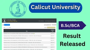 Calicut University Result 2025 Released at uoc.ac.in Direct Link to Download First Semester Result