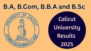 Calicut University Result 2025 Released at uoc.ac.in Direct Link to Download First Semester Result
