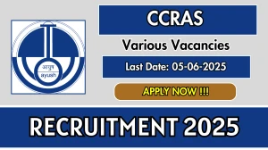 CCRAS Recruitment 2025 - Apply Offline for Accounts Officer, Accountant Posts CCRAS Recruitment 2025 - Apply Offline for Accounts Officer, Accountant Posts