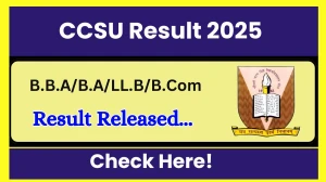 CCSU Result 2025 Released at ccsuniversityweb.in Direct Link to Download 3rd, 5th, 7th, 9th Semester Result CCSU Result 2025 Released at ccsuniversityweb.in Direct Link to Download 3rd, 5th, 7th, 9th Semester Result
