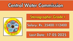 Central Water Commission Stenographer Grade I Recruitment 2025 - Apply Offline for 11 Posts Central Water Commission Stenographer Grade I Recruitment 2025 - Apply Offline for 11 Posts