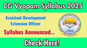 CG Vyapam ADEO Syllabus 2025 Announced Download CG Vyapam ADEO Exam pattern at vyapamcg.cgstate.gov.in CG Vyapam ADEO Syllabus 2025 Announced Download CG Vyapam ADEO Exam pattern at vyapamcg.cgstate.gov.in