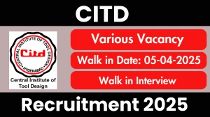 CITD Various Recruitment 2025 - Walk in for Project Engineer, Data Analyst and Other Posts