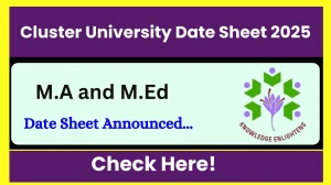 Cluster University Date Sheet 2025 Declared @ cusrinagar.edu.in Details Here