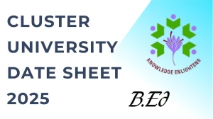 Cluster University Date Sheet 2025 Out @ cusrinagar.edu.in Details Here