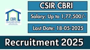 CSIR CBRI Recruitment 2025 - Apply Online for 3  Junior Hindi Translator, Hindi Officer Posts