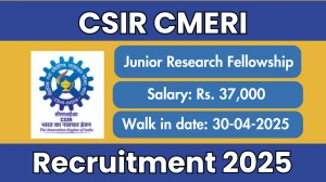 CSIR CMERI Junior Research Fellowship Recruitment 2025 – Walk in