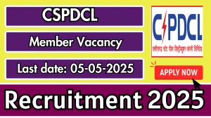 CSPDCL Member Recruitment 2025 - Apply Offline for 02 Member Posts