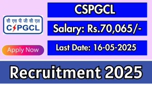 CSPGCL Assistant Law Officer Recruitment 2025 - Apply Offline for 1 Posts