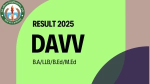 DAVV Result 2025 Released at dauniv.ac.in Direct Link to Download 1sty, 2nd, 3rd Semester Result