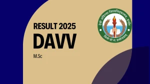 DAVV Result 2025 Released at dauniv.ac.in Direct Link to Download 3rd Semester Result