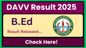 DAVV Result 2025 Released at dauniv.ac.in Direct Link to Download Second Semester Result