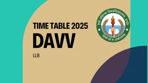 DAVV Time Table 2025 Announced @ dauniv.ac.in Details Here