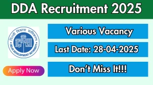 DDA Deputy Chief Accounts Officers Recruitment 2025 - Apply Offline for 4 Posts Before April 28