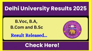Delhi University Result 2025 Released at du.ac.in Direct Link to Download 1st Semester Result