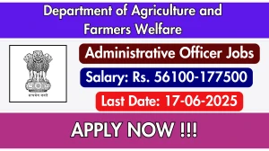 Department of Agriculture and Farmers Welfare Administrative Officer Recruitment 2025 - Apply Offline Department of Agriculture and Farmers Welfare Administrative Officer Recruitment 2025 - Apply Offline